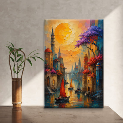 Modern Interiors Portrait Premium Canvas Painting