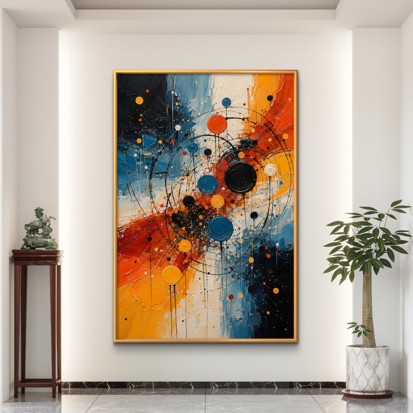 Abstract Art Premium Canvas Painting - Buy Online | Decor By Neon