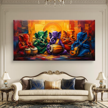 Lord Ganesha Premium Canvas Painting