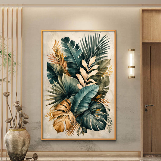 Botanical Luxury Premium Canvas Painting - Premium Wall Art | Decor By Neon