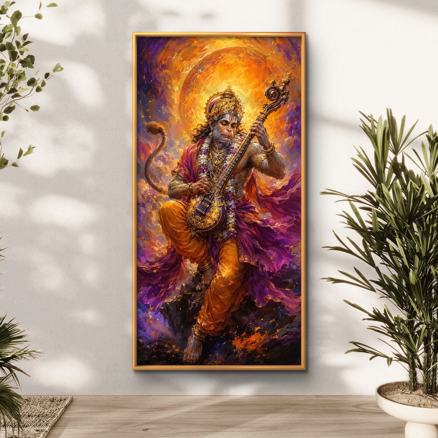 Lord Hanuman Premium Canvas Painting - Buy Online | Decor By Neon