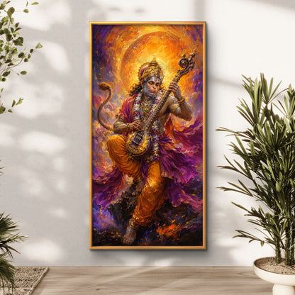 Lord Hanuman Premium Canvas Painting