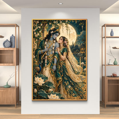 Radha Krishna Premium Canvas Painting