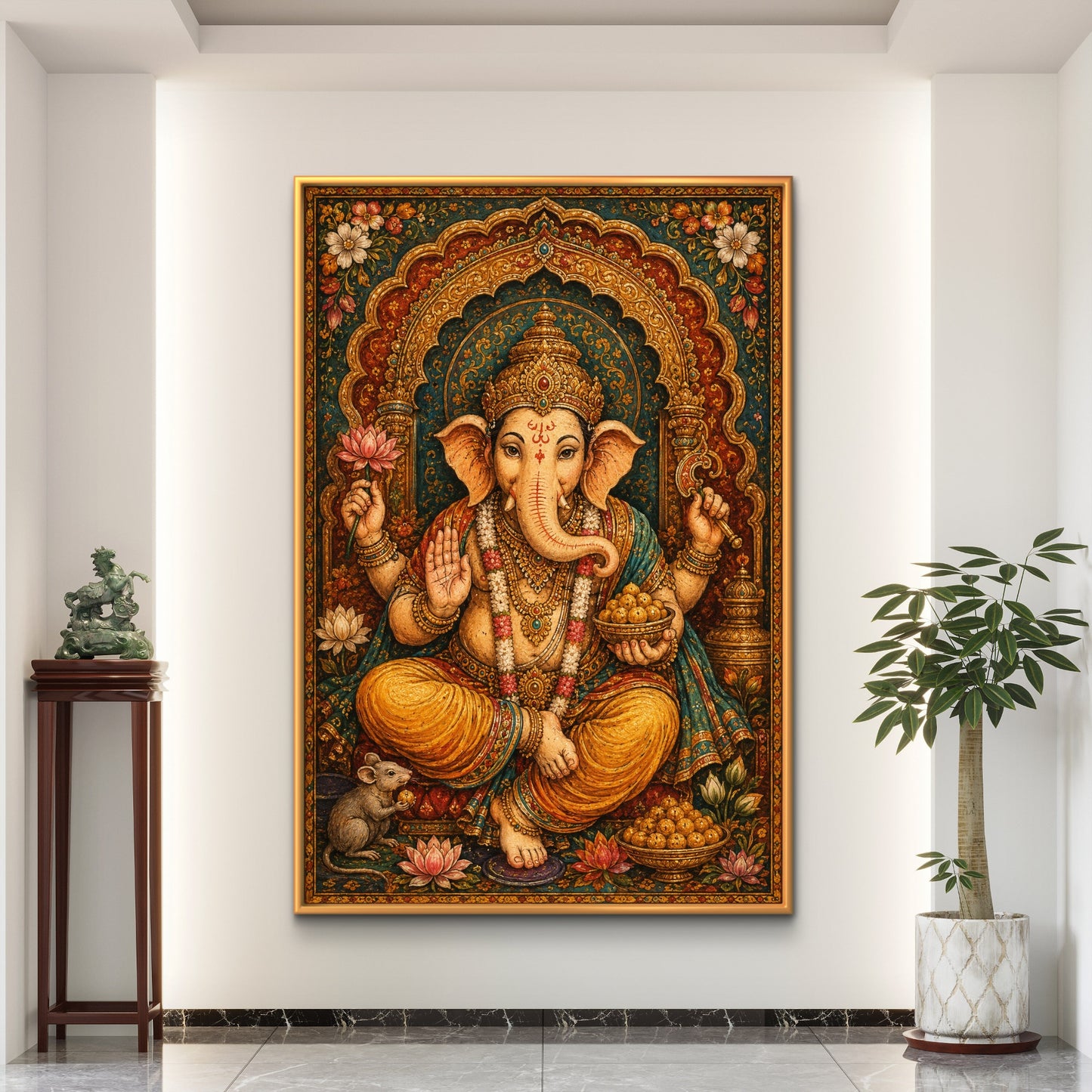 Lord Ganesha Premium Canvas Painting - Buy Online | Decor By Neon