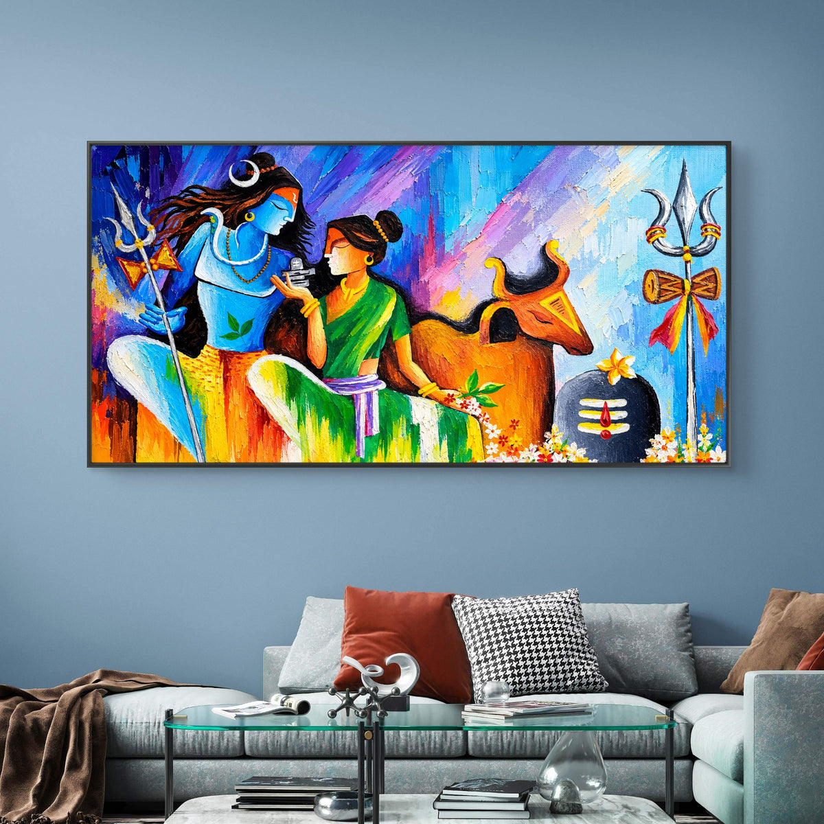 Lord Shiva Premium Canvas Painting - Buy Online | Decor By Neon