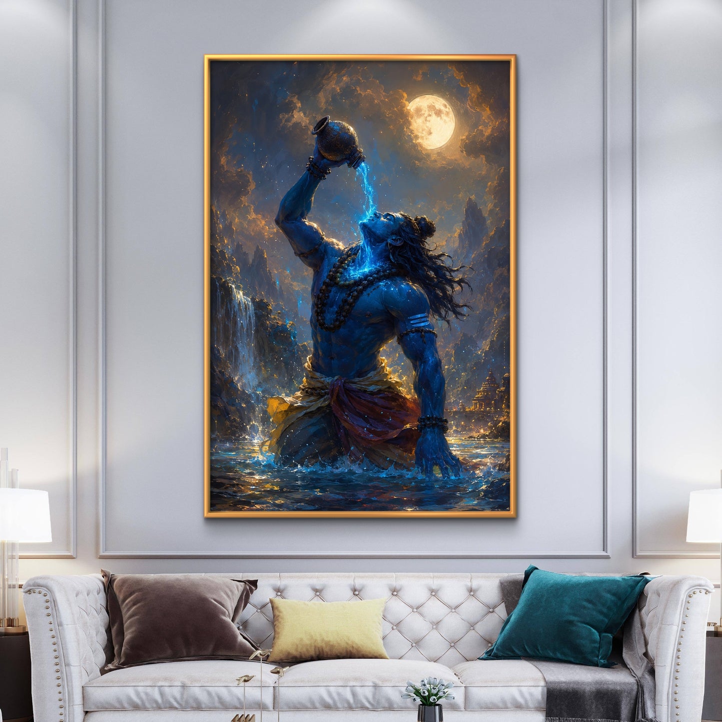 Lord Shiva Premium Canvas Painting - Buy Online | Decor By Neon