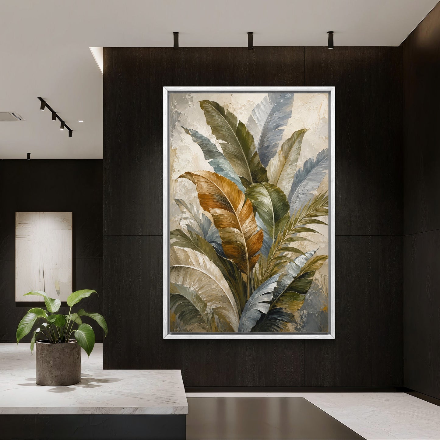 Botanical Luxury Premium Canvas Painting - Buy Online | Decor By Neon