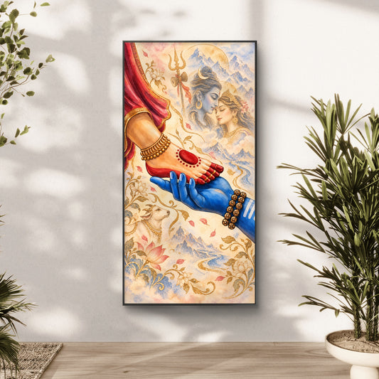 Lord Shiva Premium Canvas Painting - Canvas Wall Art | Decor By Neon
