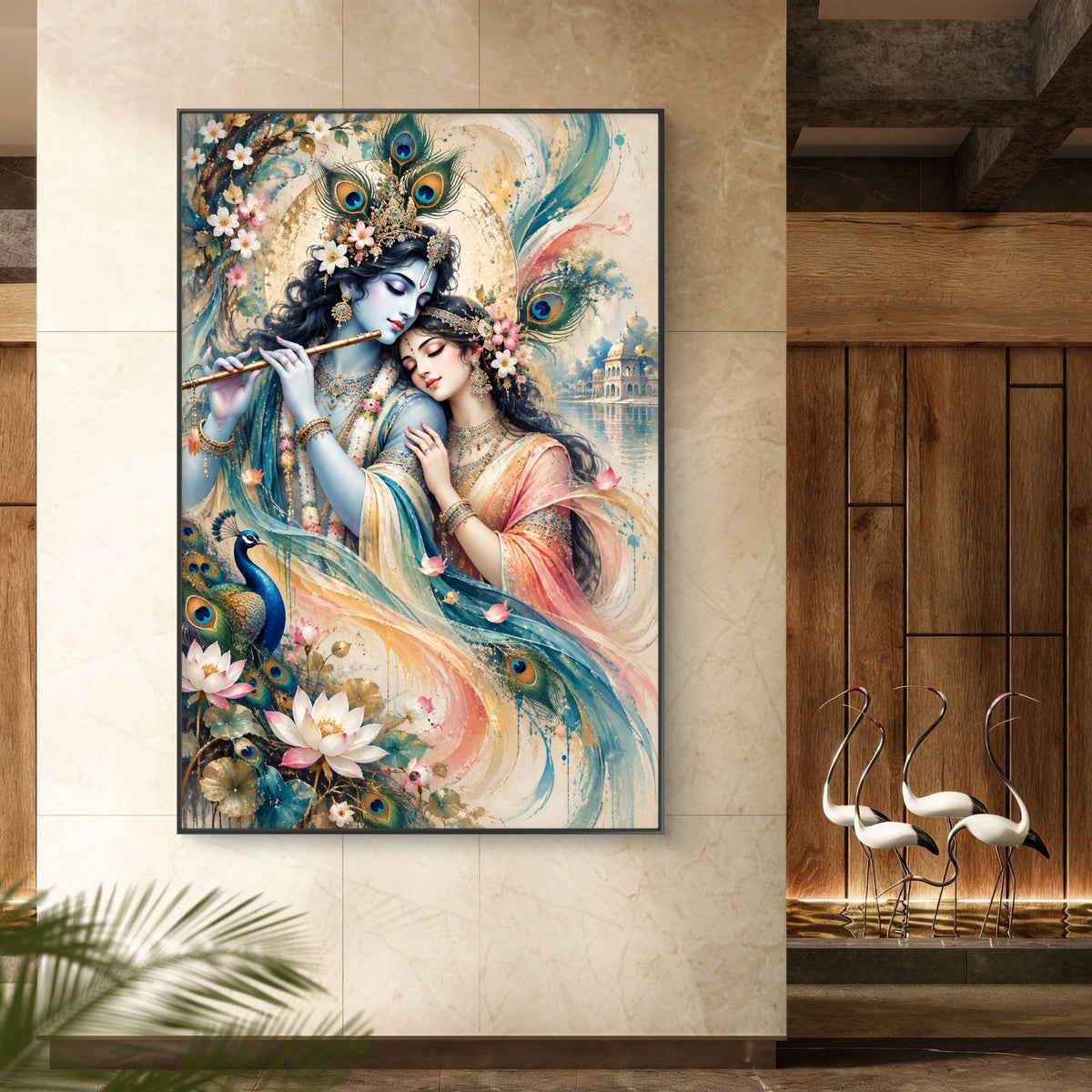 Radha Krishna Premium Canvas Painting - Buy Online | Decor By Neon