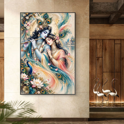 Radha Krishna Premium Canvas Painting
