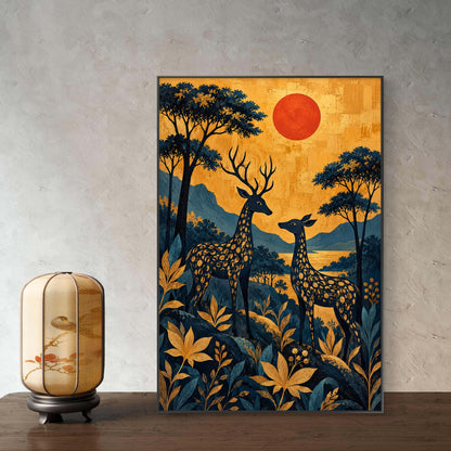 Modern Interiors Portrait Premium Canvas Painting