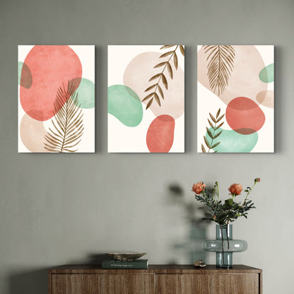 Set of 3 Abstract Art Premium Canvas Painting