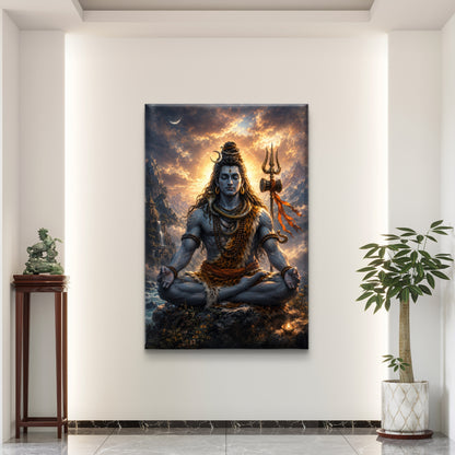 Lord Shiva Premium Canvas Painting