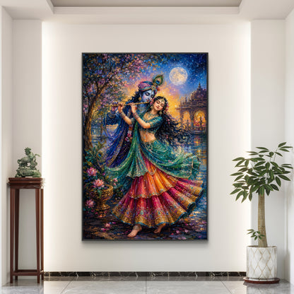 Radha Krishna Premium Canvas Painting