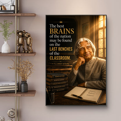 APJ Abdul Kalam Premium Canvas Painting