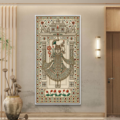 Traditional Pichwai Shrinathji Premium Canvas Painting