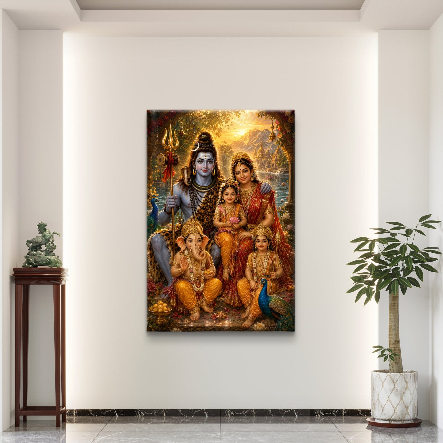 Lord Shiva Premium Canvas Painting - Buy Online | Decor By Neon