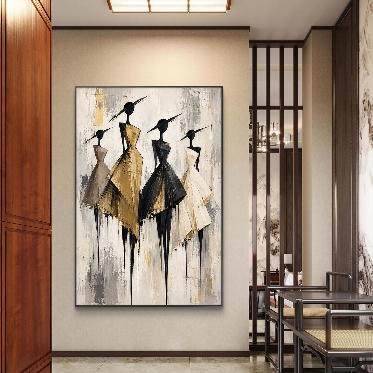 Abstract Art Premium Canvas Painting - Buy Online | Decor By Neon