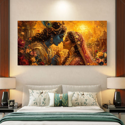Radha Krishna Premium Canvas Painting