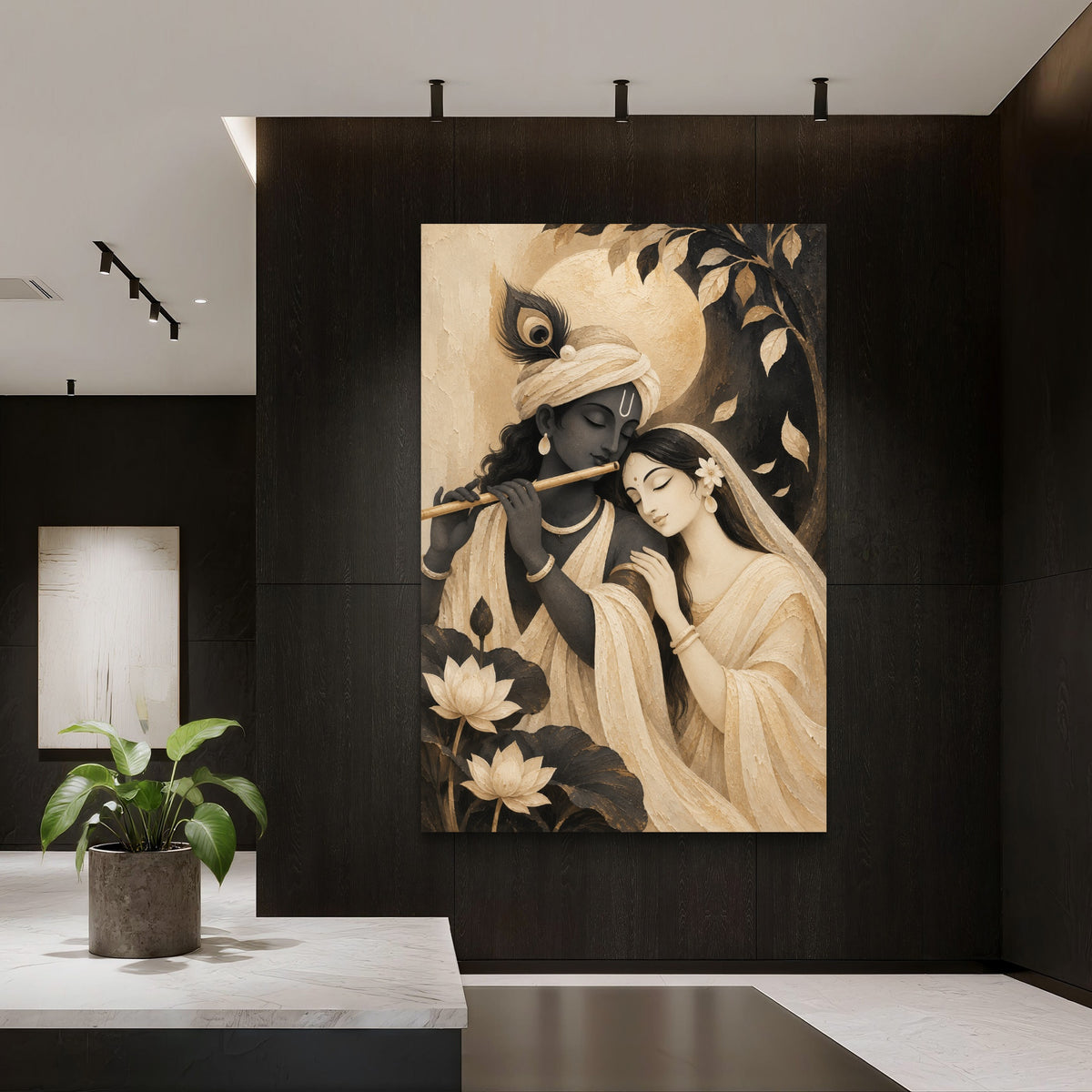 Radha Krishna Premium Canvas Painting - Buy Online | Decor By Neon