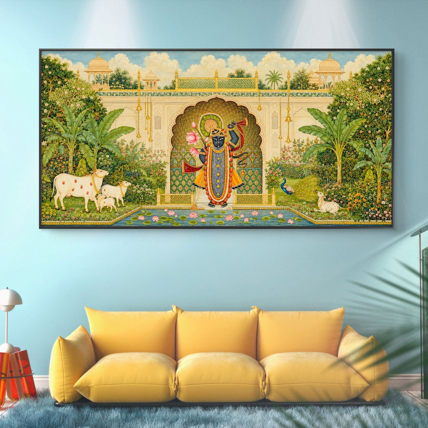 Traditional Pichwai Shrinathji Premium Canvas Painting - Buy Online | Decor By Neon