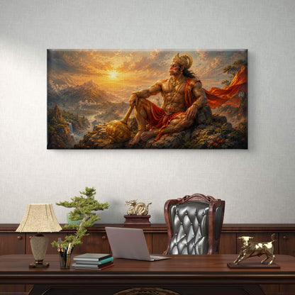 Lord Hanuman Premium Canvas Painting