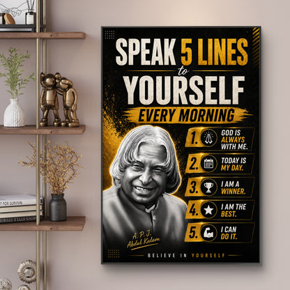APJ Abdul Kalam Premium Canvas Painting
