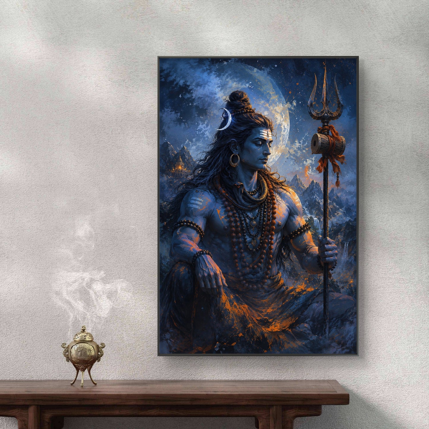 Lord Shiva Premium Canvas Painting - Buy Online | Decor By Neon