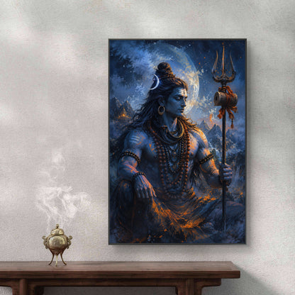 Lord Shiva Premium Canvas Painting