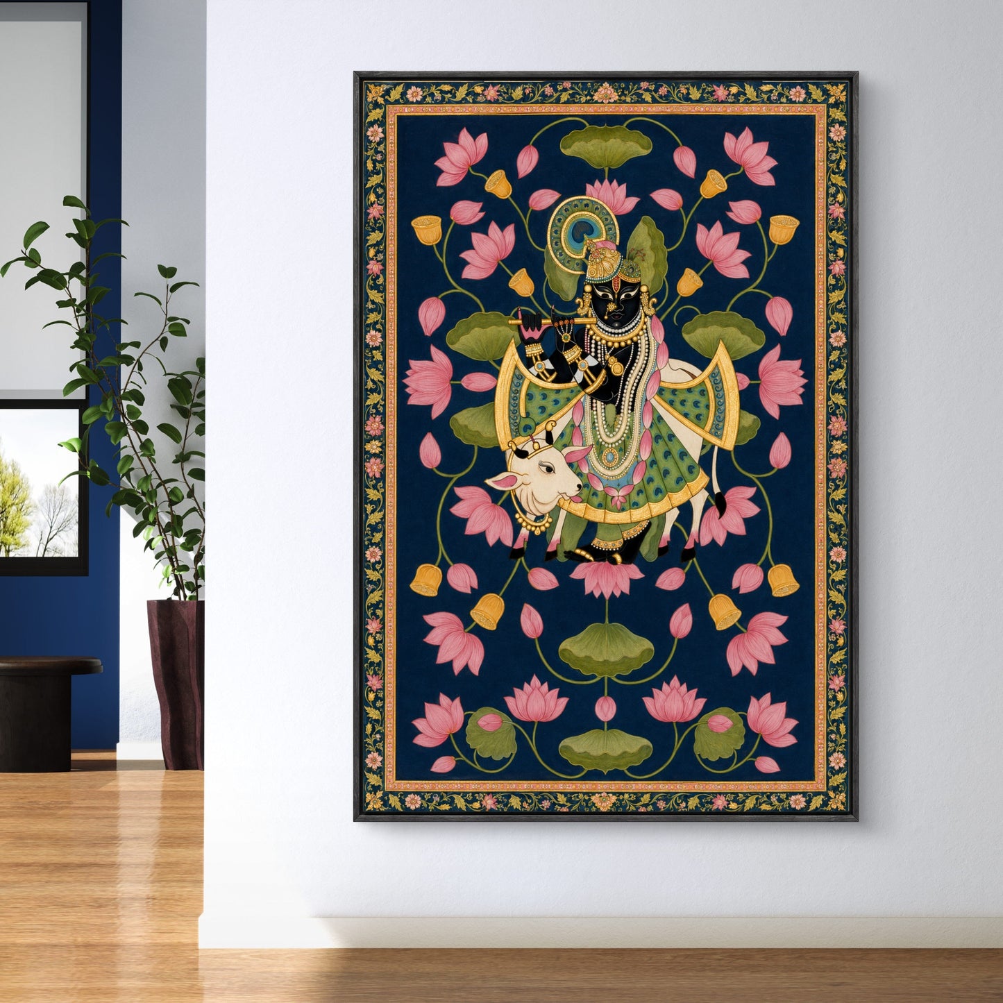 Traditional Pichwai Shrinathji Premium Canvas Painting - Buy Online | Decor By Neon