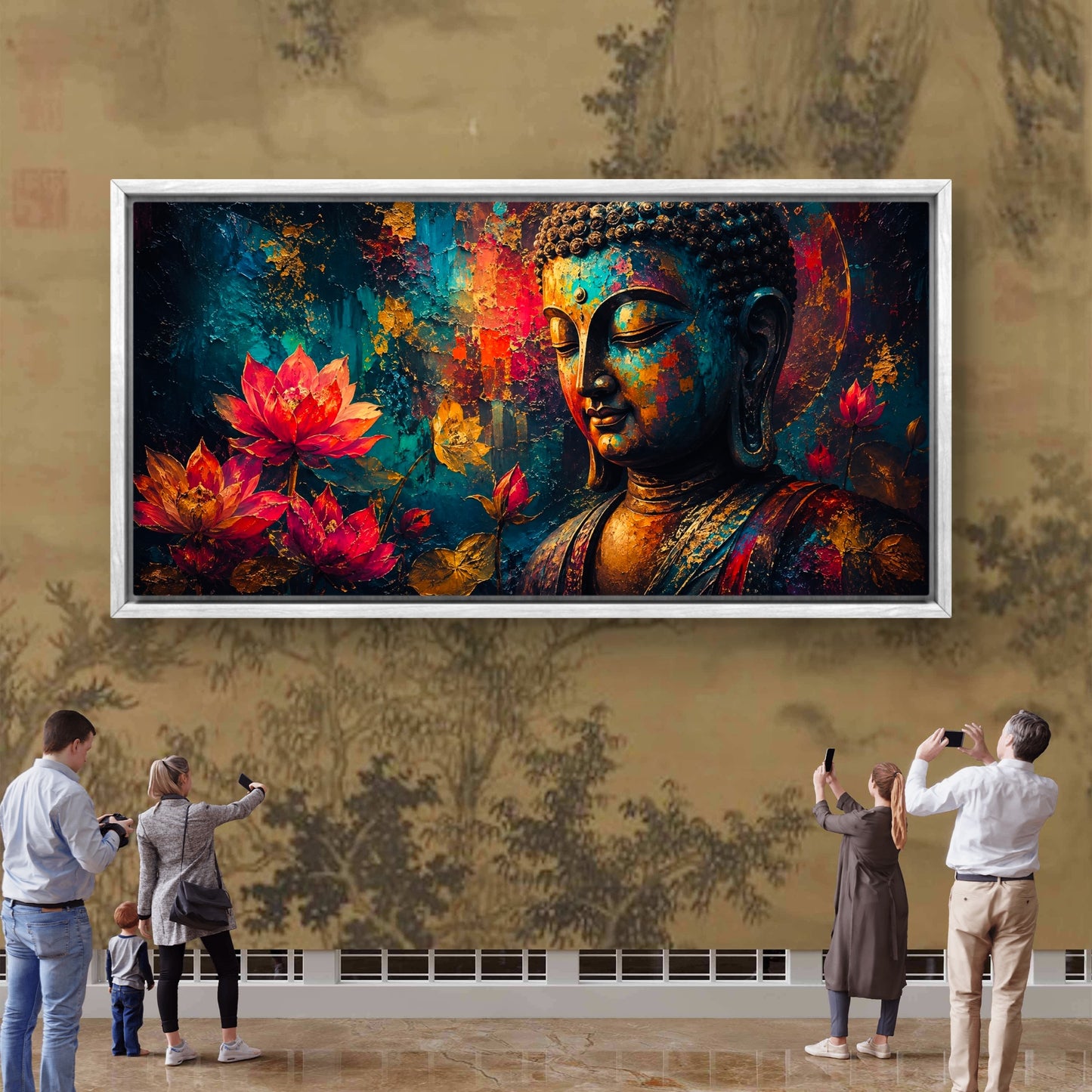 Lord Buddha Premium Canvas Painting - Buy Online | Decor By Neon