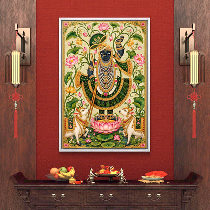 Traditional Pichwai Shrinathji Premium Canvas Painting
