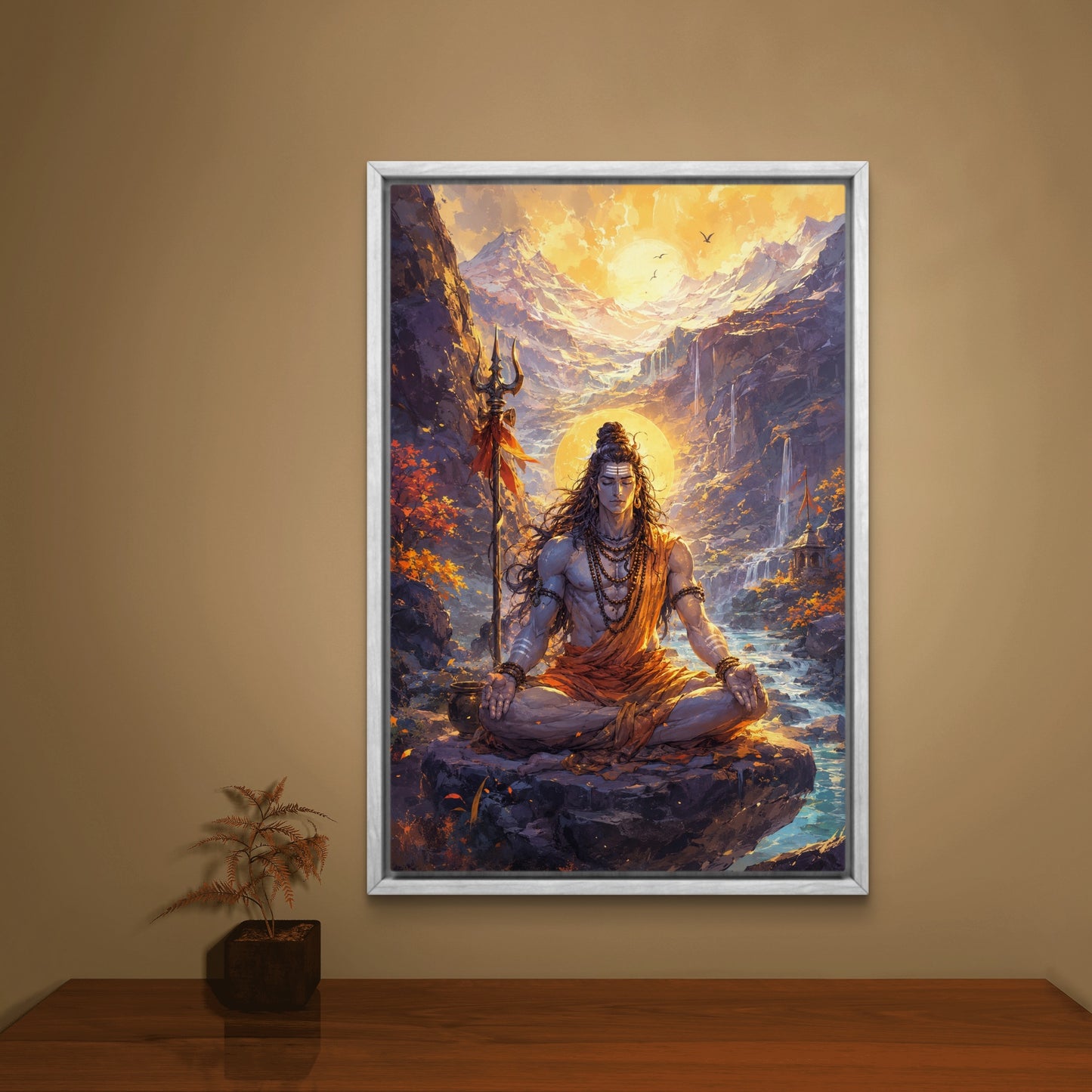 Lord Shiva Premium Canvas Painting - Buy Online | Decor By Neon