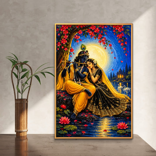 Radha Krishna Premium Canvas Painting - Premium Wall Art | Decor By Neon