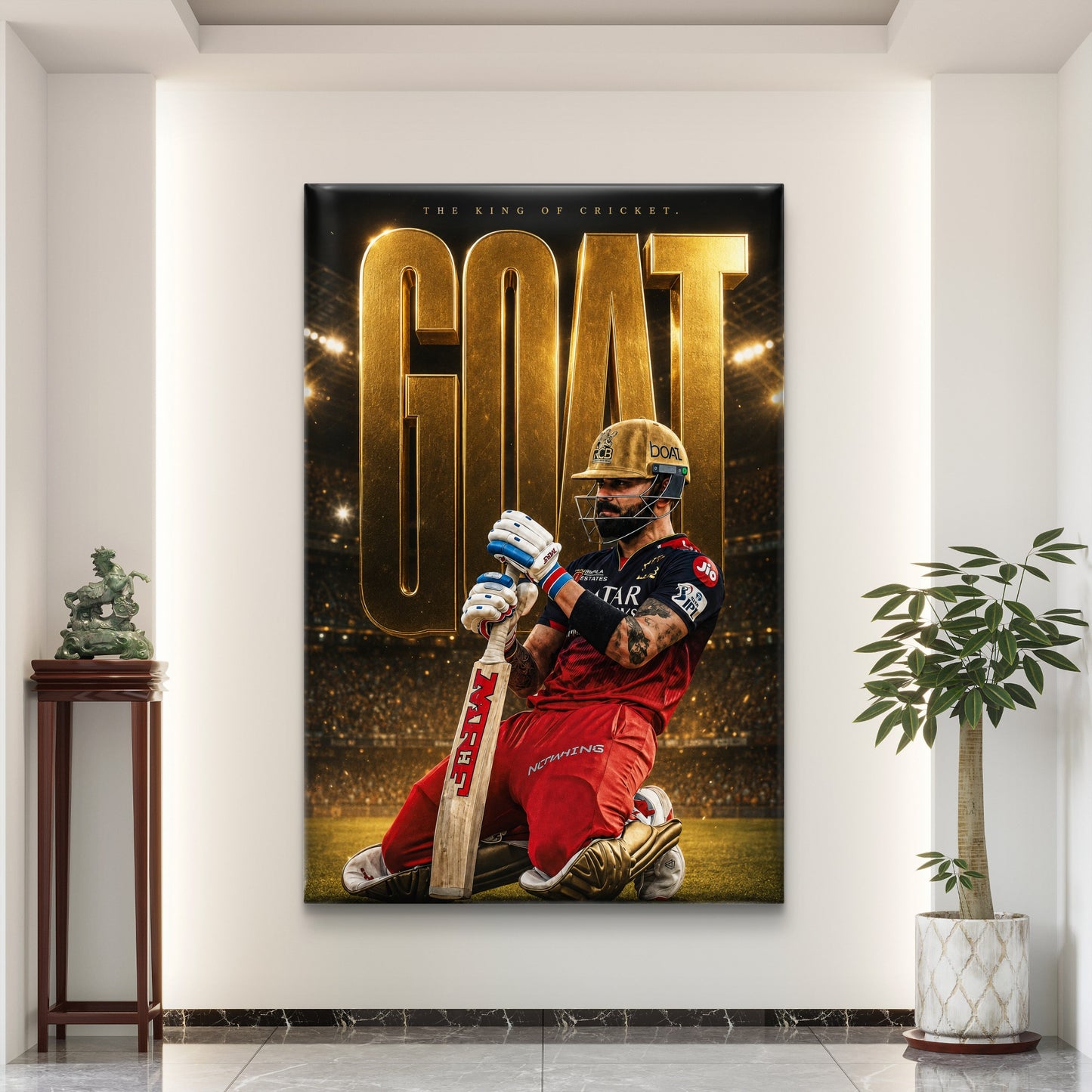 Virat Kohli  Premium Canvas Painting - Buy Online | Decor By Neon