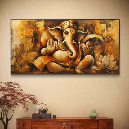 Lord Ganesha Premium Canvas Painting