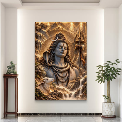 Lord Shiva Premium Canvas Painting