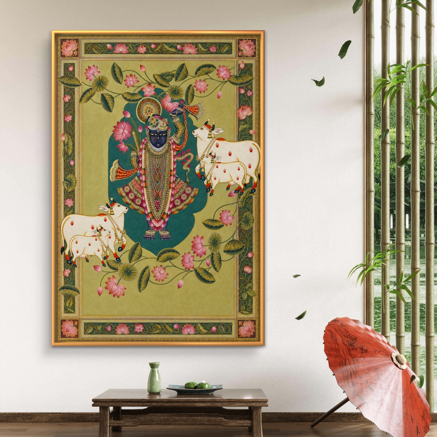 Traditional Pichwai Shrinathji Premium Canvas Painting - Buy Online | Decor By Neon