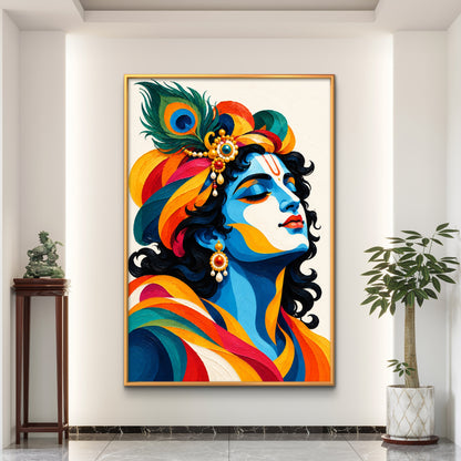 Lord Krishna Premium Canvas Painting