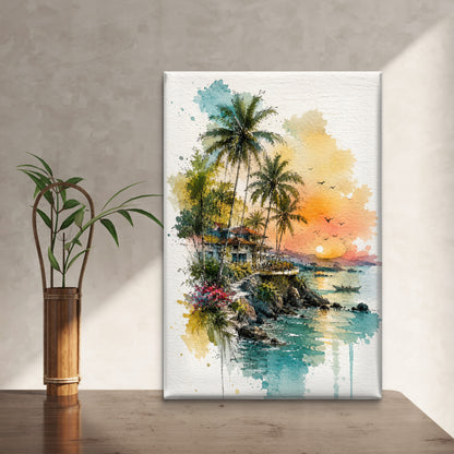 Modern Interiors Portrait Premium Canvas Painting