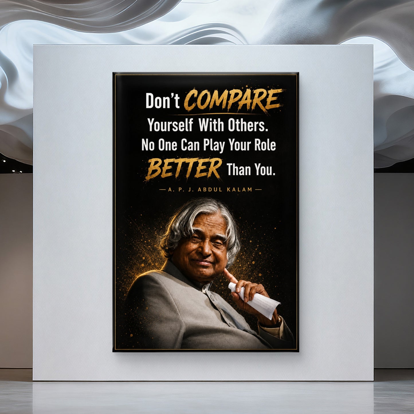 APJ Abdul Kalam Premium Canvas Painting - Buy Online | Decor By Neon