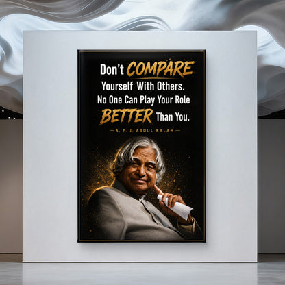 APJ Abdul Kalam Premium Canvas Painting