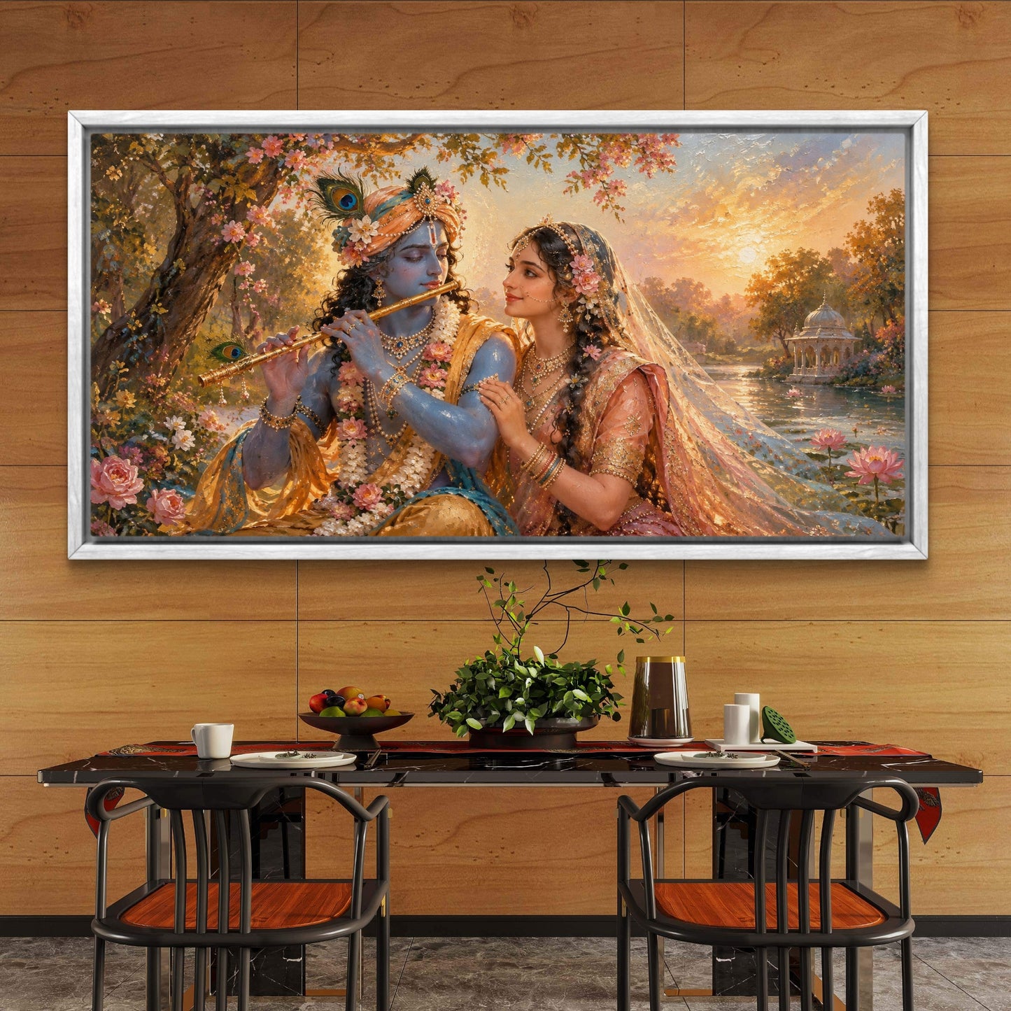 Radha Krishna Premium Canvas Painting - Buy Online | Decor By Neon