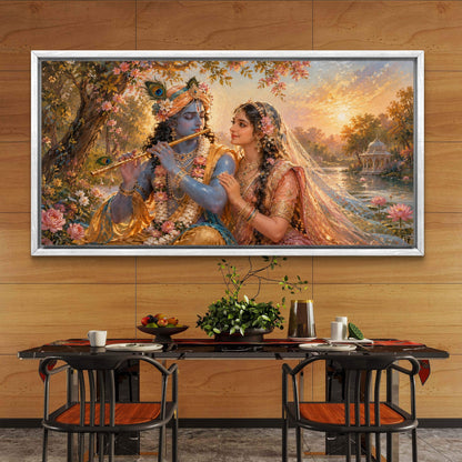 Radha Krishna Premium Canvas Painting