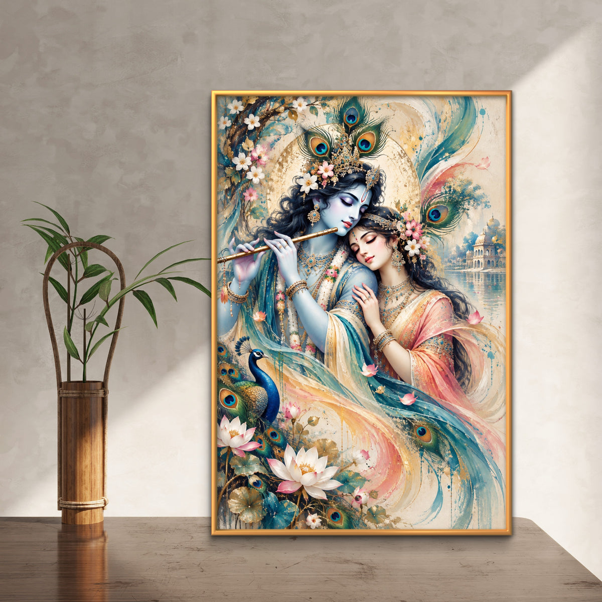 Radha Krishna Premium Canvas Painting - Buy Online | Decor By Neon