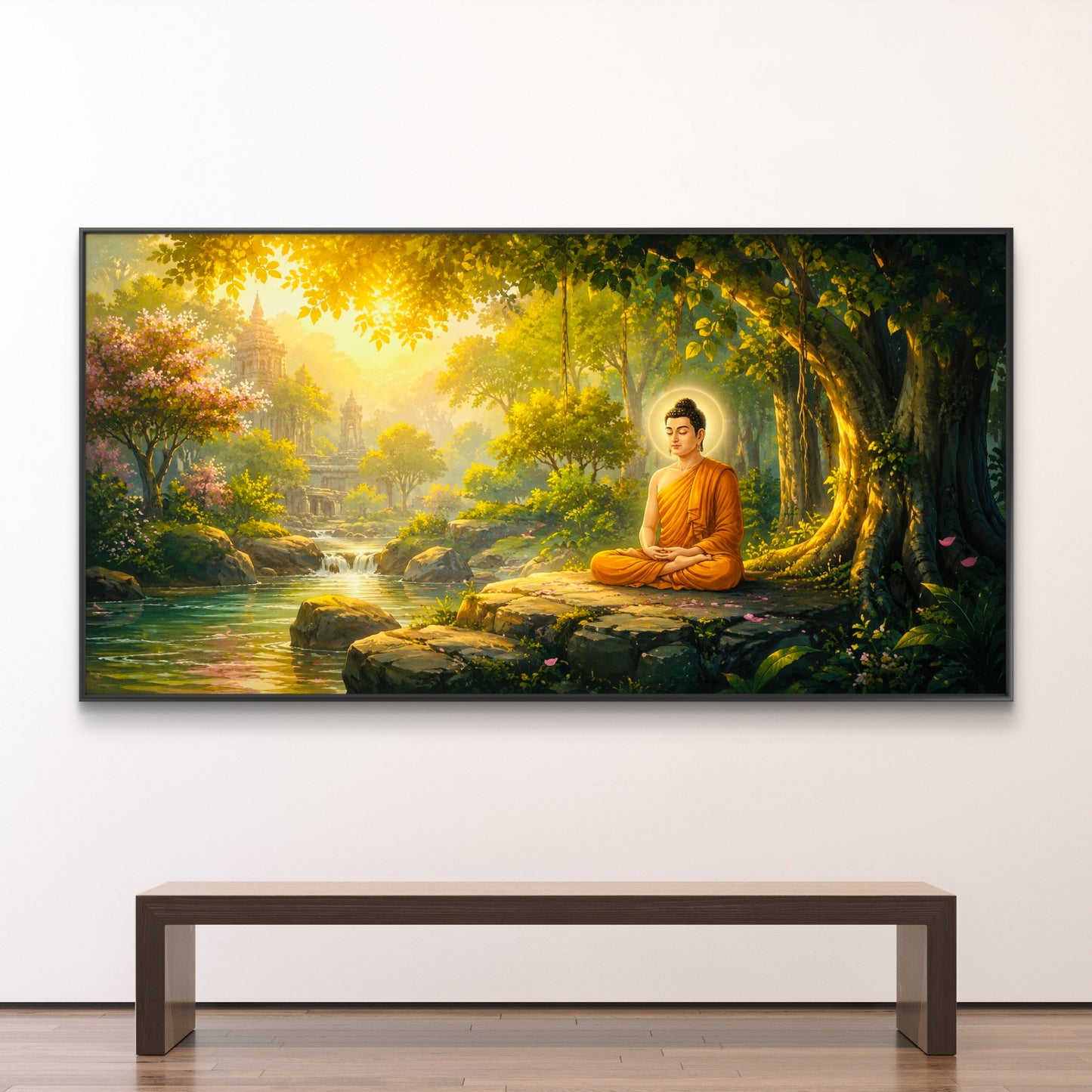 Lord Buddha Premium Canvas Painting - Buy Online | Decor By Neon