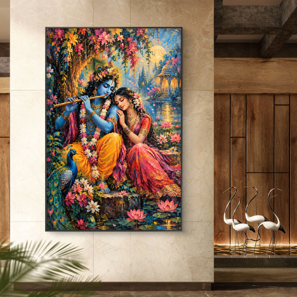 Radha Krishna Premium Canvas Painting - Buy Online | Decor By Neon