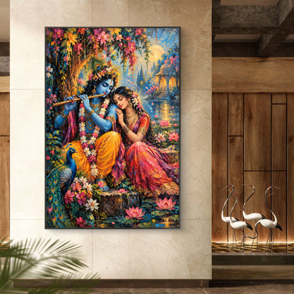 Radha Krishna Premium Canvas Painting
