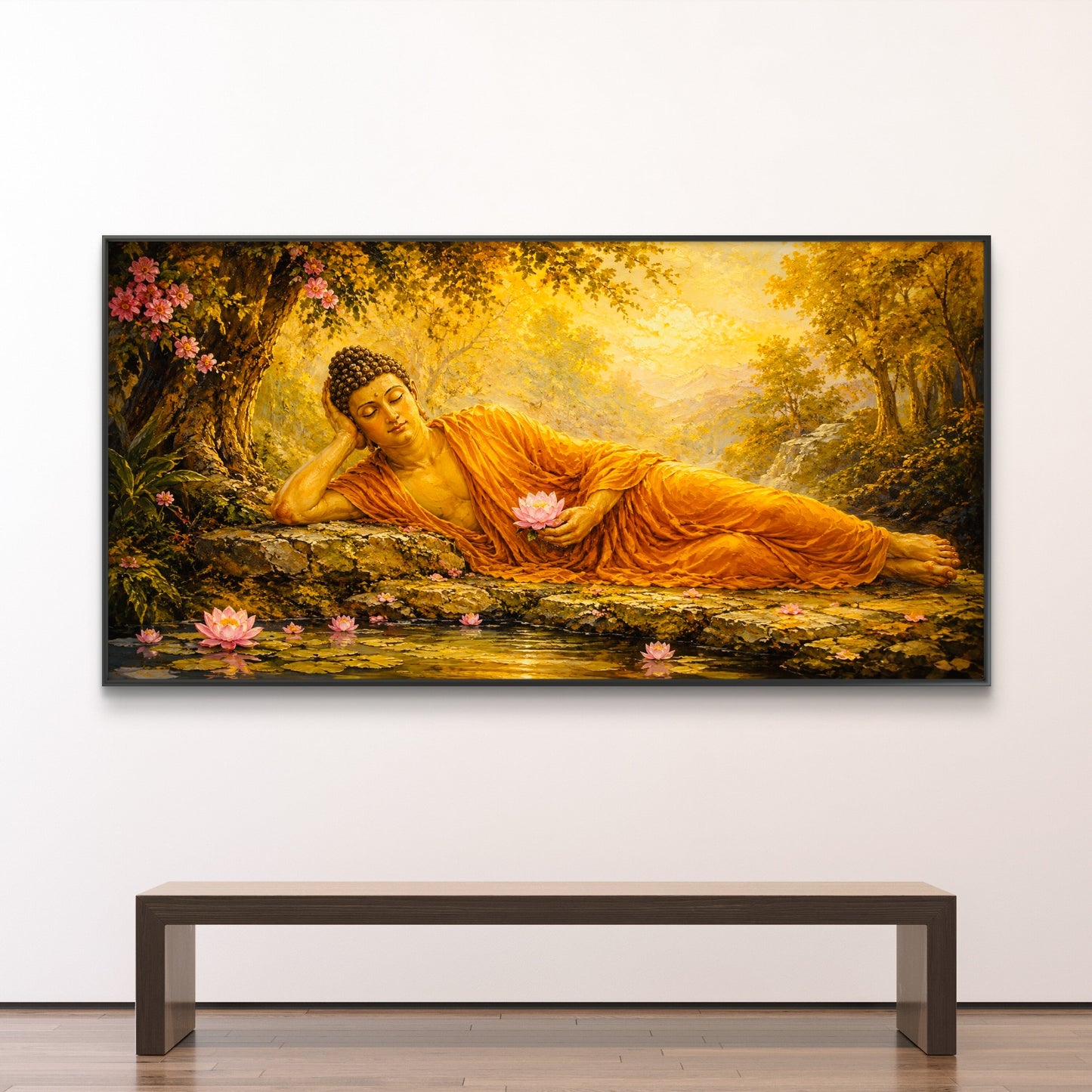 Lord Buddha Premium Canvas Painting - Buy Online | Decor By Neon