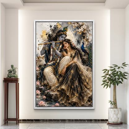 Radha Krishna Premium Canvas Painting
